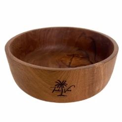 TEAK WOOD 8" BOWL