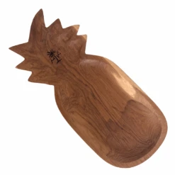 TEAK WOOD PINEAPPLE PLATE