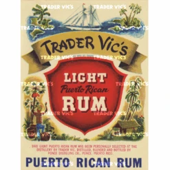 LIGHT PUERTO RICAN RUM LABEL PRINT
