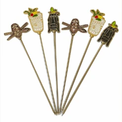 TRADER VIC'S COCKTAIL PICKS (SET OF 6)