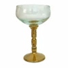 TIKI STEM COUPE GLASS GOLD