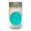 PALM TREE LOGO MASON JAR